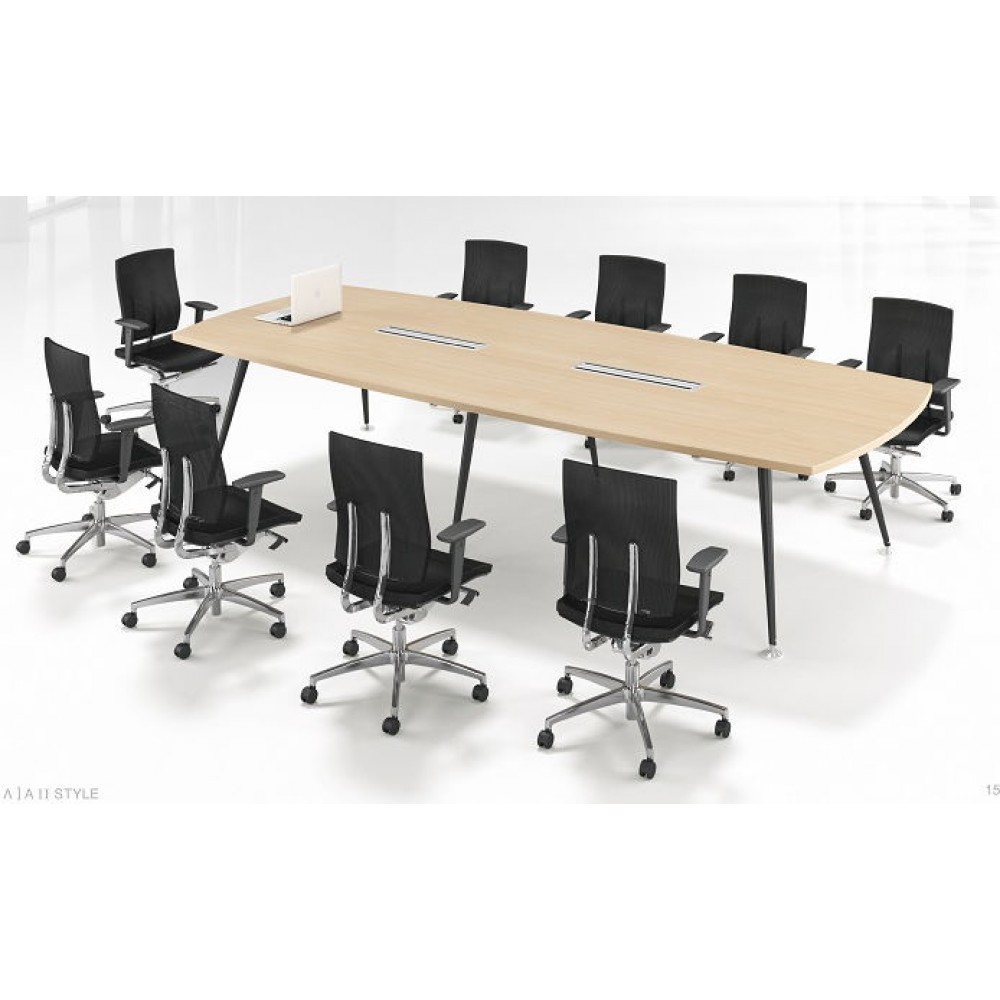 A腳10-14人會議桌 Red15Set