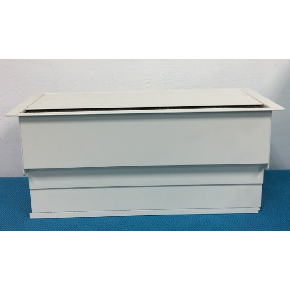 鋁合金數位線槽盒/單掀2孔緩降毛刷盒  K Box-2