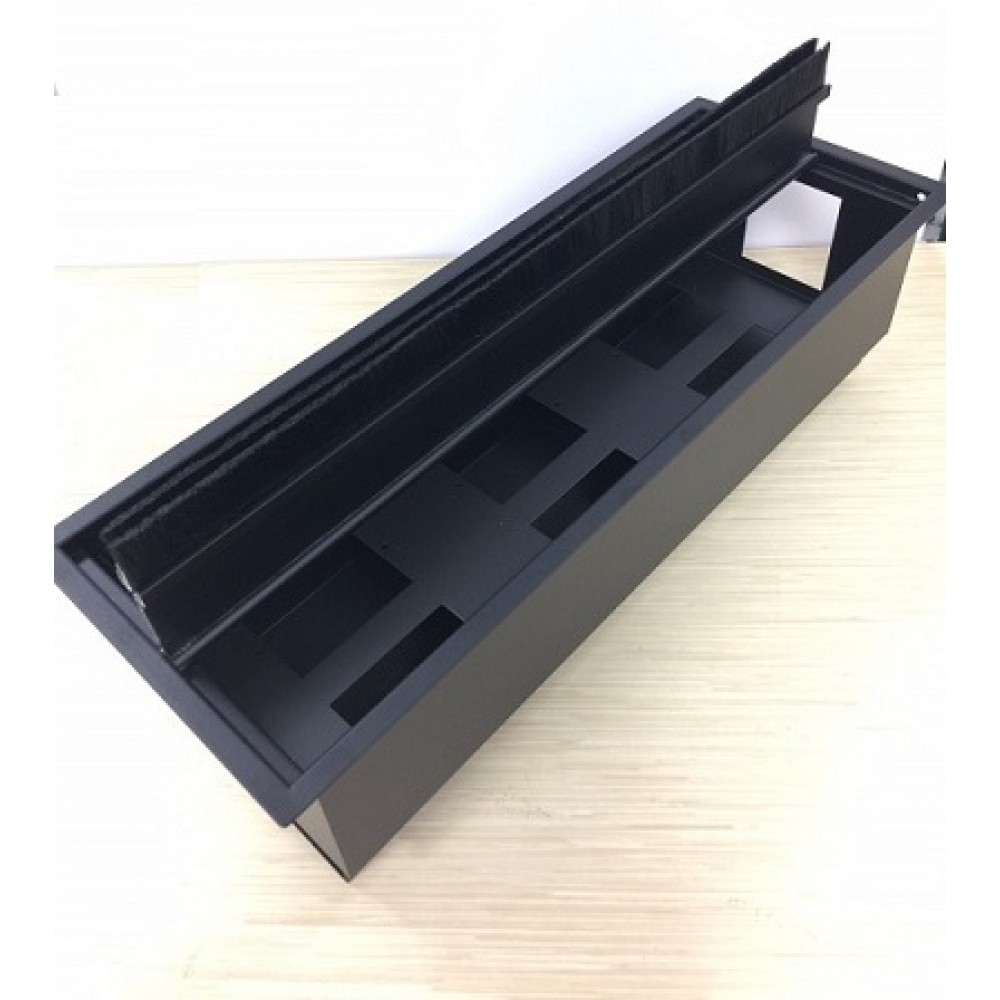 會議桌數位線槽盒/雙掀毛刷盒-六孔 B Box-6B