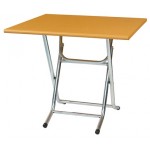 山毛櫸環保塑鋼折合餐桌(剪刀腳)  CT-7575H