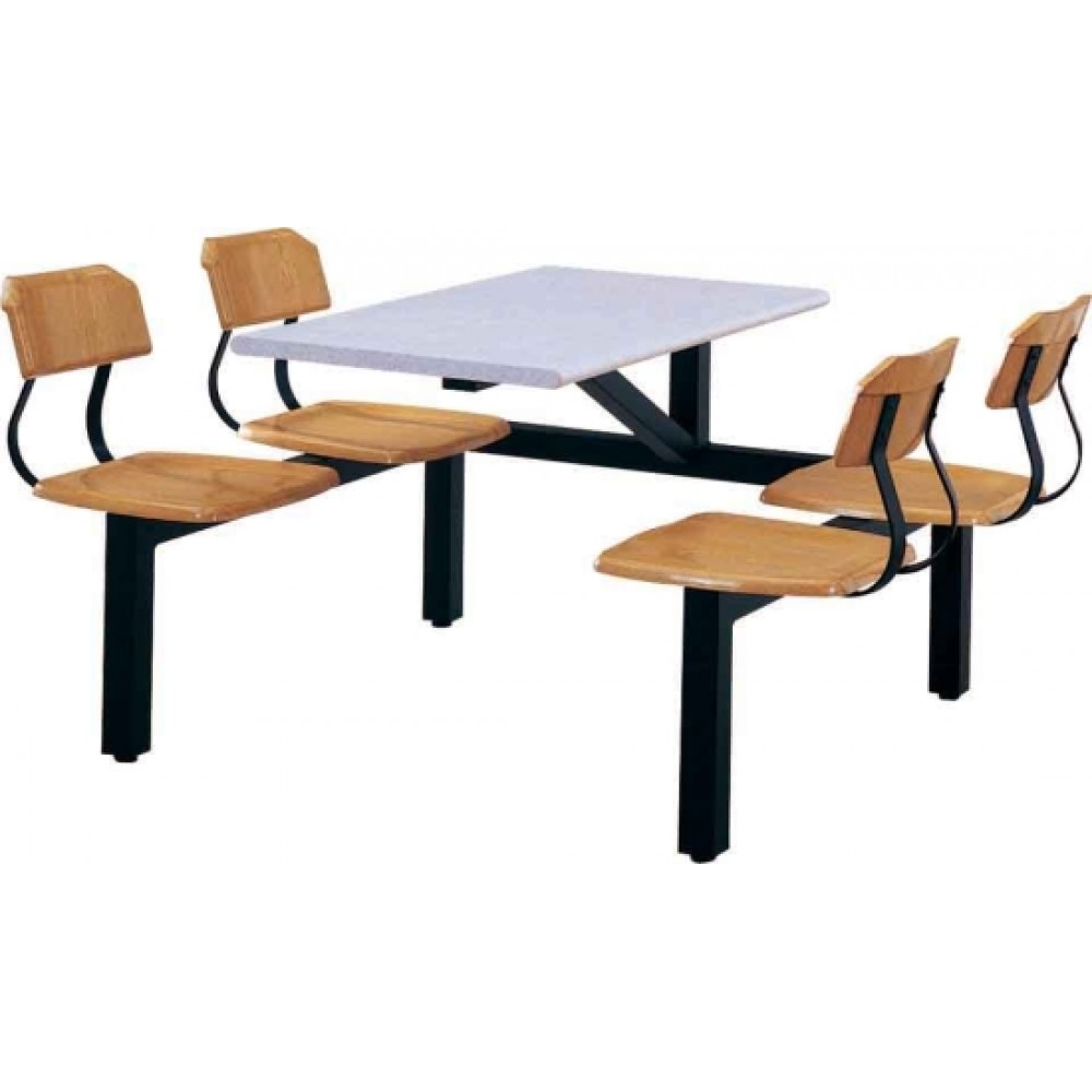 2人座實木速食餐桌椅 148F656-2P