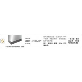 重量型三抽不銹鋼桌面工作桌  WAT-5203S