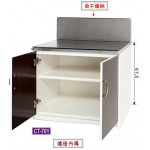 環保塑鋼瓦斯爐架流理台  CT-701