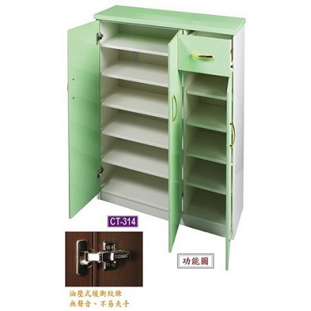 環保塑鋼鞋櫃  CT-314