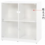 環保4格4門塑鋼置物櫃/ 書櫃  CT-835-3