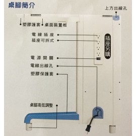 1-23項防盜式雙人教學電腦辦公桌