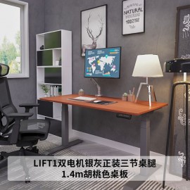 樂歌實木電動升降桌家居書桌站立辦公臺式電腦臺工作電腦桌E3/E4